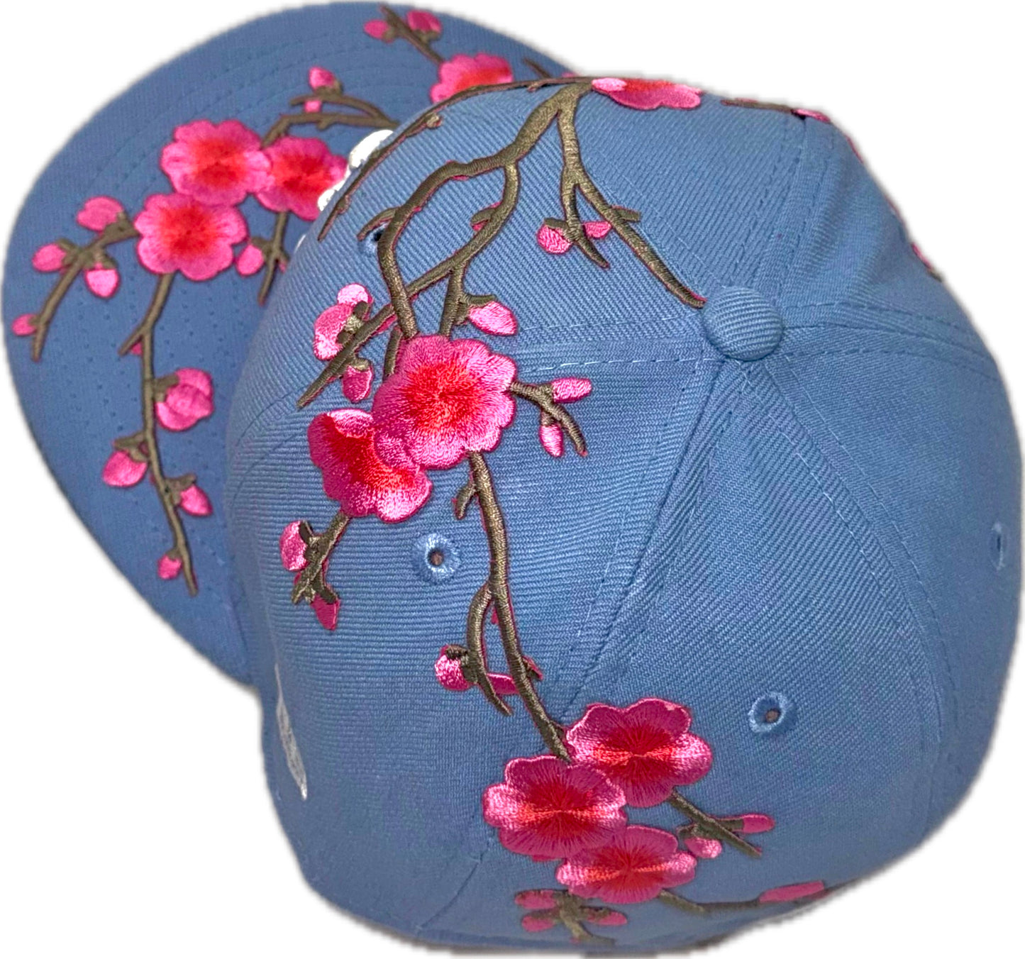 Forever Bloom Cherry Blossom Sky Blue Hat