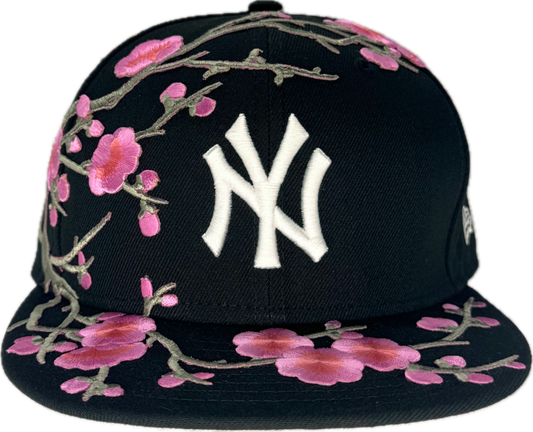 Forever Bloom Cherry Blossom Black Hat