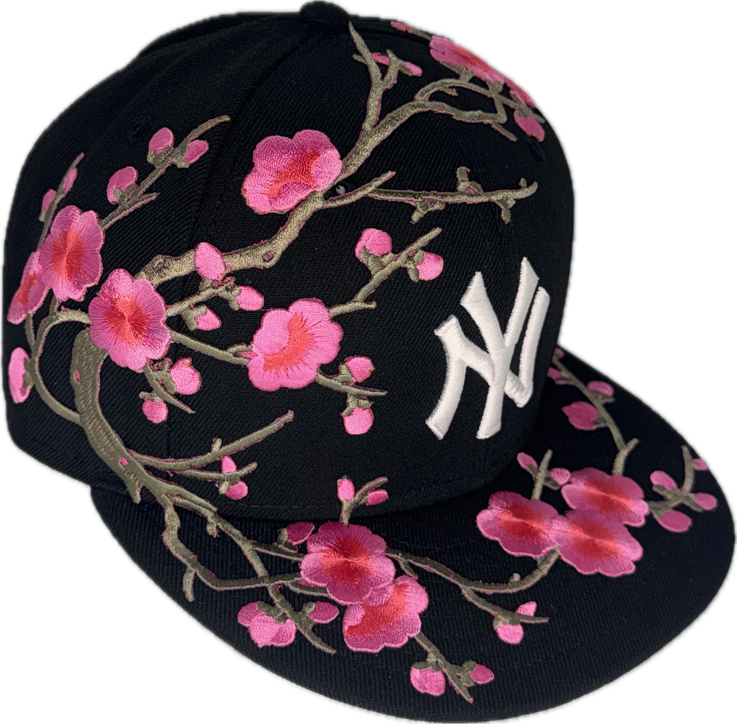 Forever Bloom Cherry Blossom Black Hat