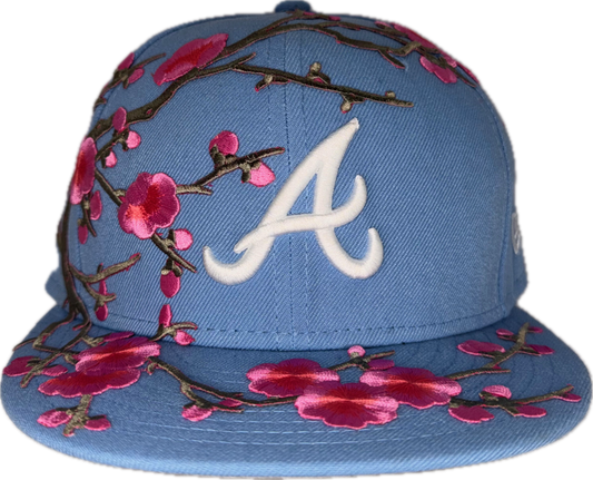 Forever Bloom Cherry Blossom Sky Blue Hat