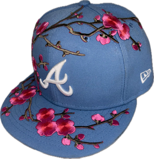 Forever Bloom Cherry Blossom Sky Blue Hat